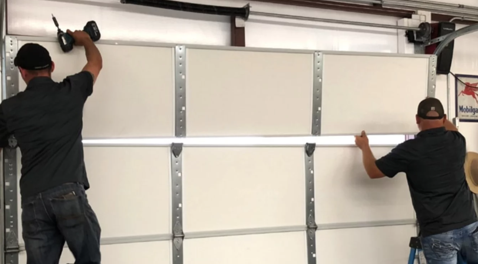 garage door panel getting replace